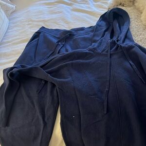 Banana Republic Navy Cropped Jumpsuit